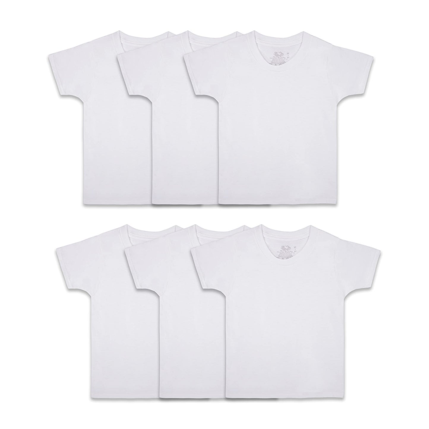 Fruit of the Loom boys Cotton White T Shirt Underwear, - 5 Pack White, X-Small US