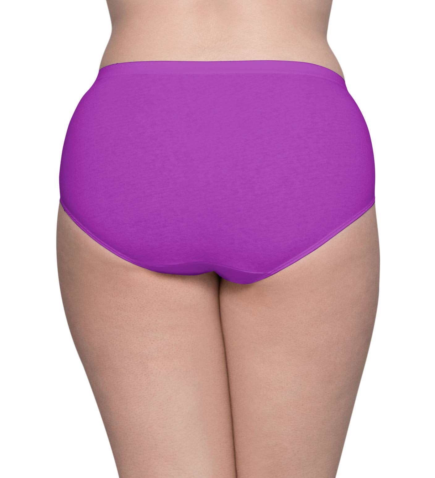 Fruit of the Loom Fit for Me Womens Plus Comfort Covered Cotton Assorted Brief Underwear, 6 Pack,