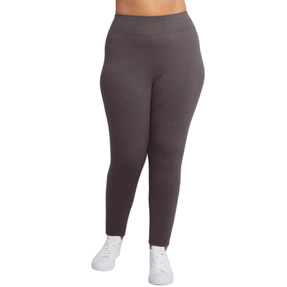 JUST MY SIZE womens Long Legging Pants, Charcoal Heather, 4X US