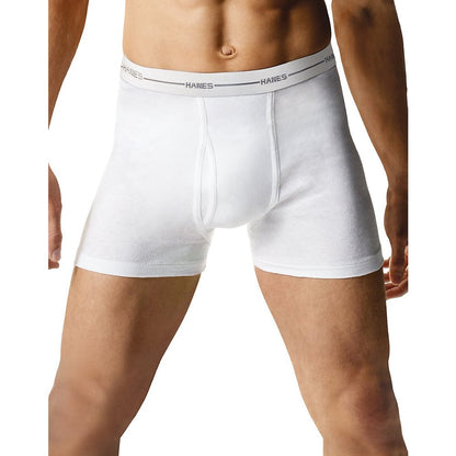 Hanes Men`s Tagless Boxer Briefs with Comfort Flex Waistband (White, XXXX-Large)