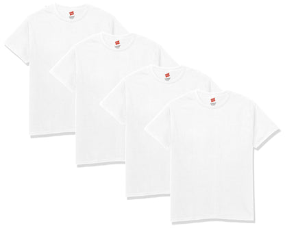 Hanes Men's ComfortSoft T-Shirt (Pack of 4) (XXXX-Large Tall, White)