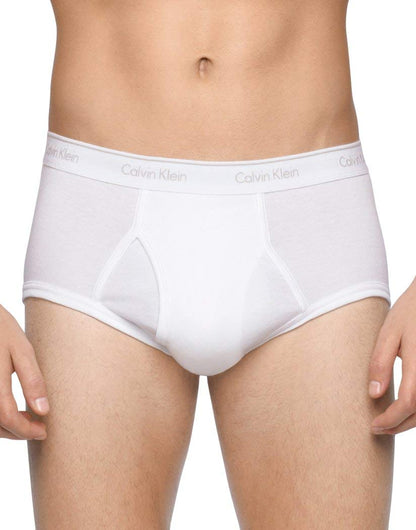 Calvin Klein Men's Underwear Cotton Classics 4 Pack Briefs, White, X-Large