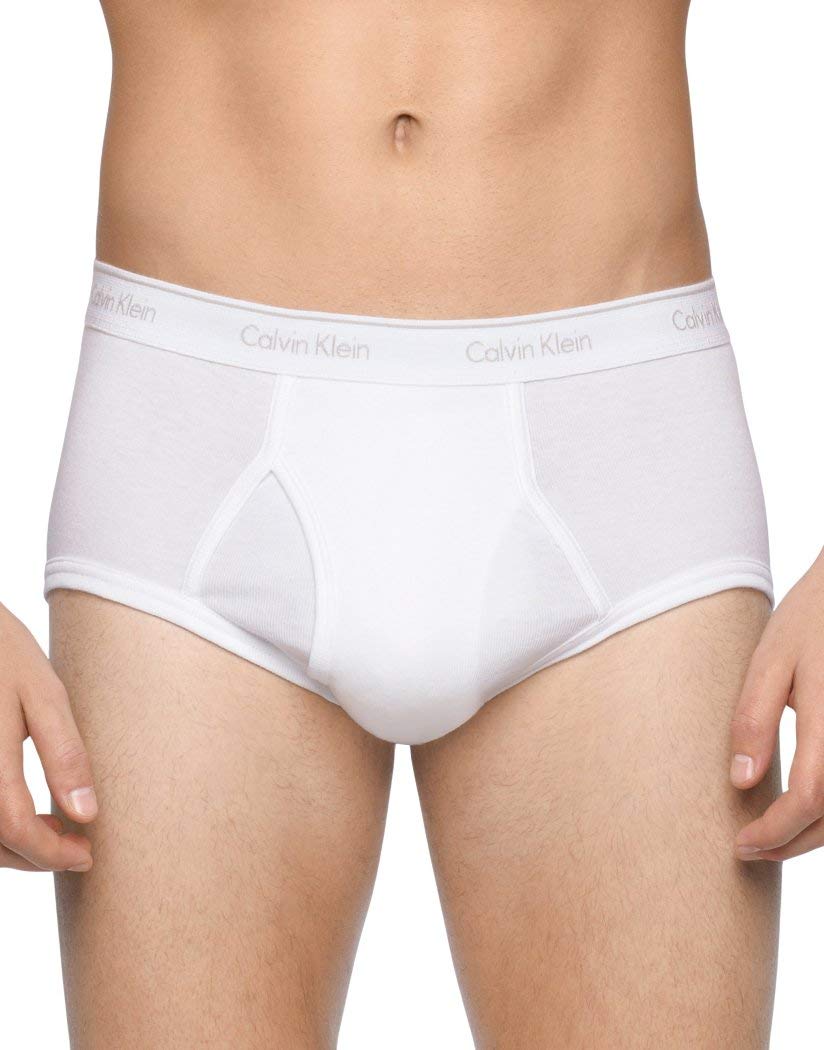 Calvin Klein Men's Underwear Cotton Classics 4 Pack Briefs, White, X-Large