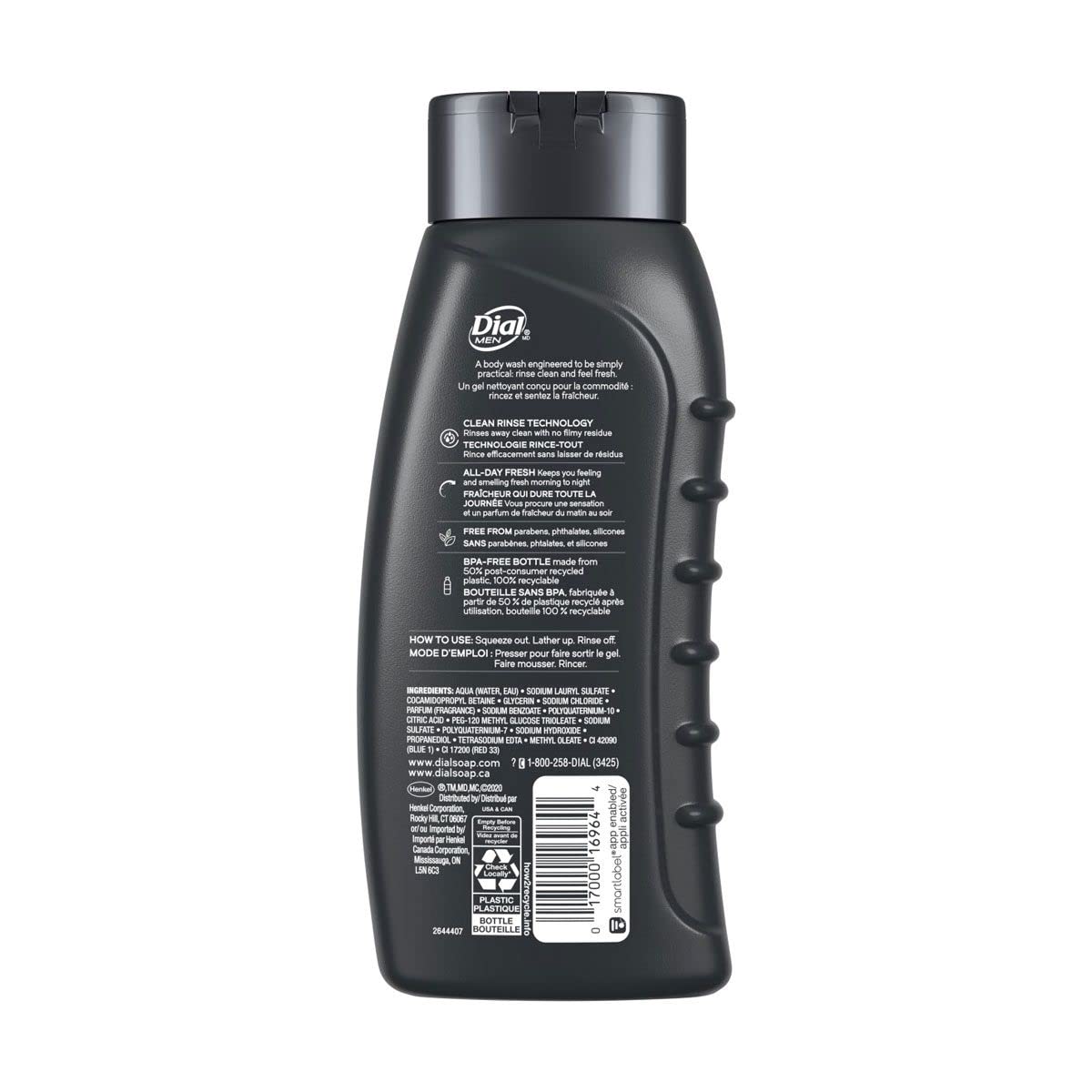 Dial for Men Body Wash, Infinite Fresh, 20 Fluid Ounce (Pack of 3)