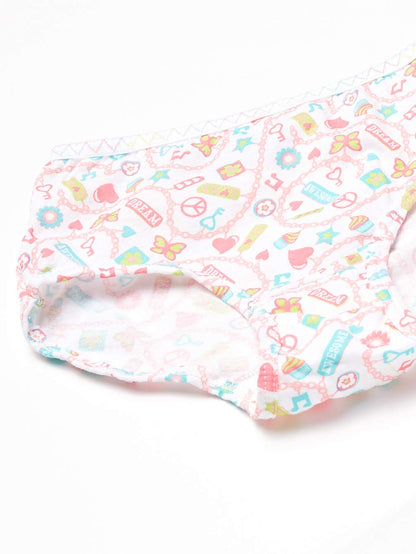 Fruit of the Loom Little Girls' Wardrobe Cotton Bikini ,Multi,6(Pack of 12)