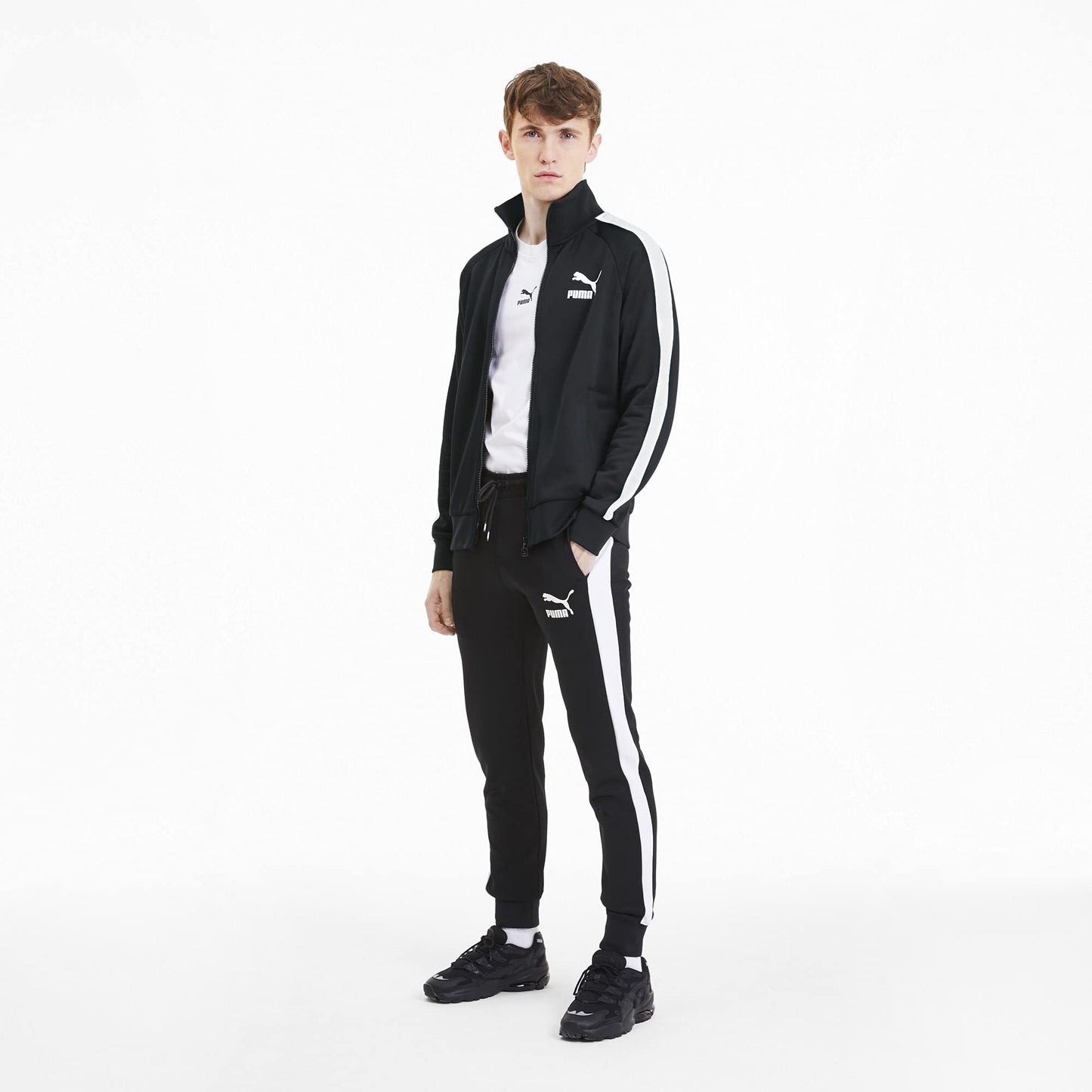 PUMA Men's Iconic T7 Track Jacket, Black, S