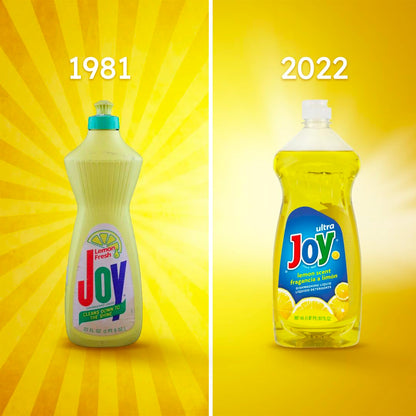 JOY Ultra Dish Soap Liquid - Ultra Strength Dishwashing Soap - Large Dish Soap - Lemon Fresh Scent - 30 Fl. Oz - (Pack of 3)