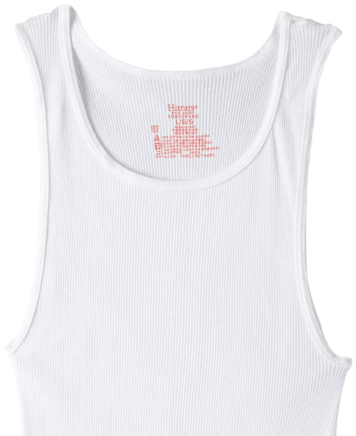 Hanes Men's 3 Pack Ultimate Tagless Tank (XX-Large Tall, White)
