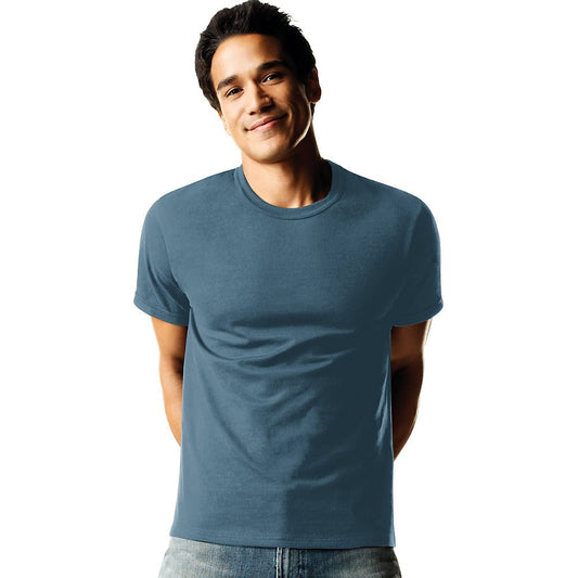 Hanes Men's Tagless ComfortSoft Crewneck T-Shirt (Pack of 5) (Small, Assorted)