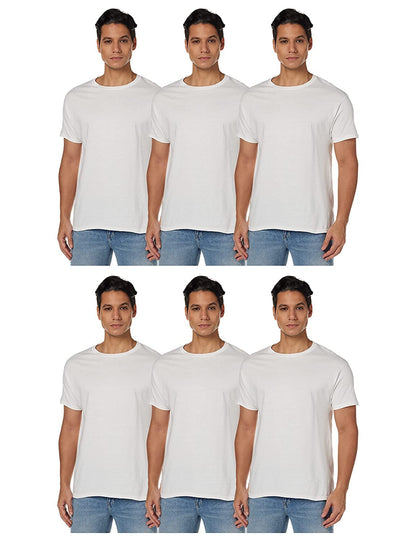 Hanes mens Essentials Short Sleeve T-shirt Value Pack (6-pack) fashion t shirts, White, XX-Large US