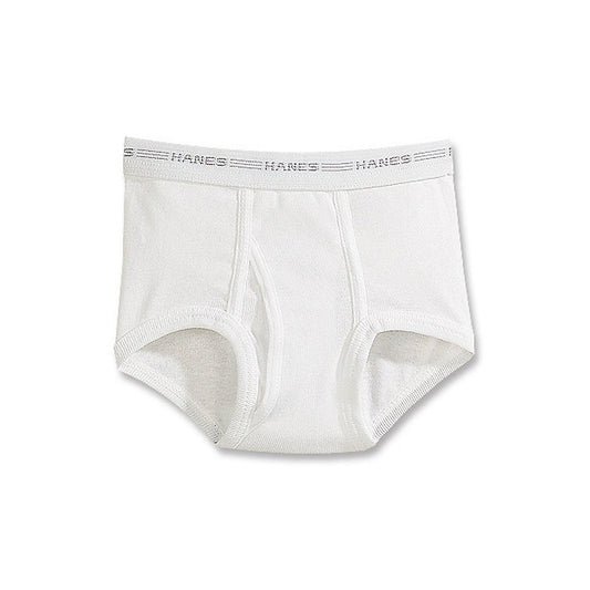 Hanes Boys Brief B252P6, White, S (Pack of 6)