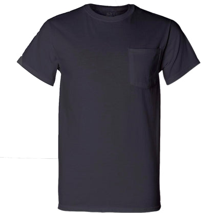 Fruit of The Loom Men's Pocket Crew Neck T-Shirt (Pack of, Black, Size XX-Large