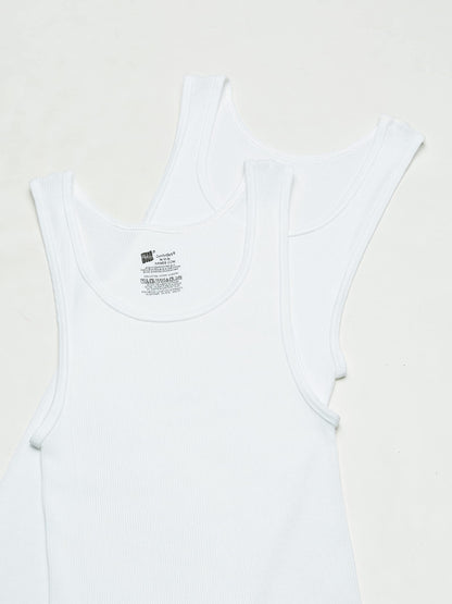Hanes Men's Tagless ComfortSoft White A-Shirt 12-Pack