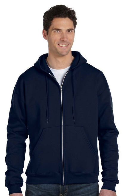 Champion - Powerblend Full-Zip Hooded Sweatshirt - S800 - S - Navy