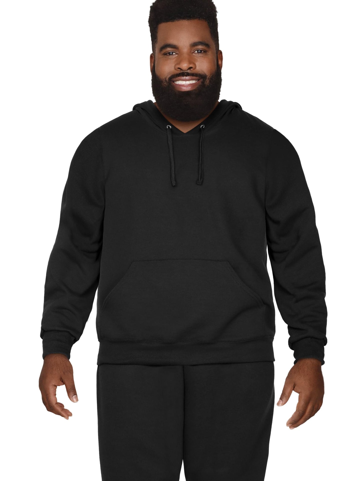 Fruit of the Loom Men's Tall Fleece Sweatshirts & Hoodies, Black Pullover, 3X-Large Big
