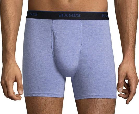 Hanes mens Tagless boxer briefs, Assorted-4 Comfortblend, Small US
