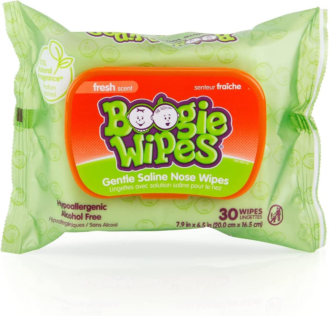 Boogie Wipes Gentle Saline Wipes - Fresh Scent - 30 ct