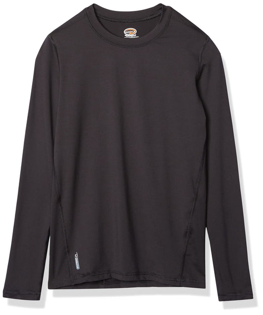 Duofold Boys' Big Flex Weight Thermal Shirt, Black, Large