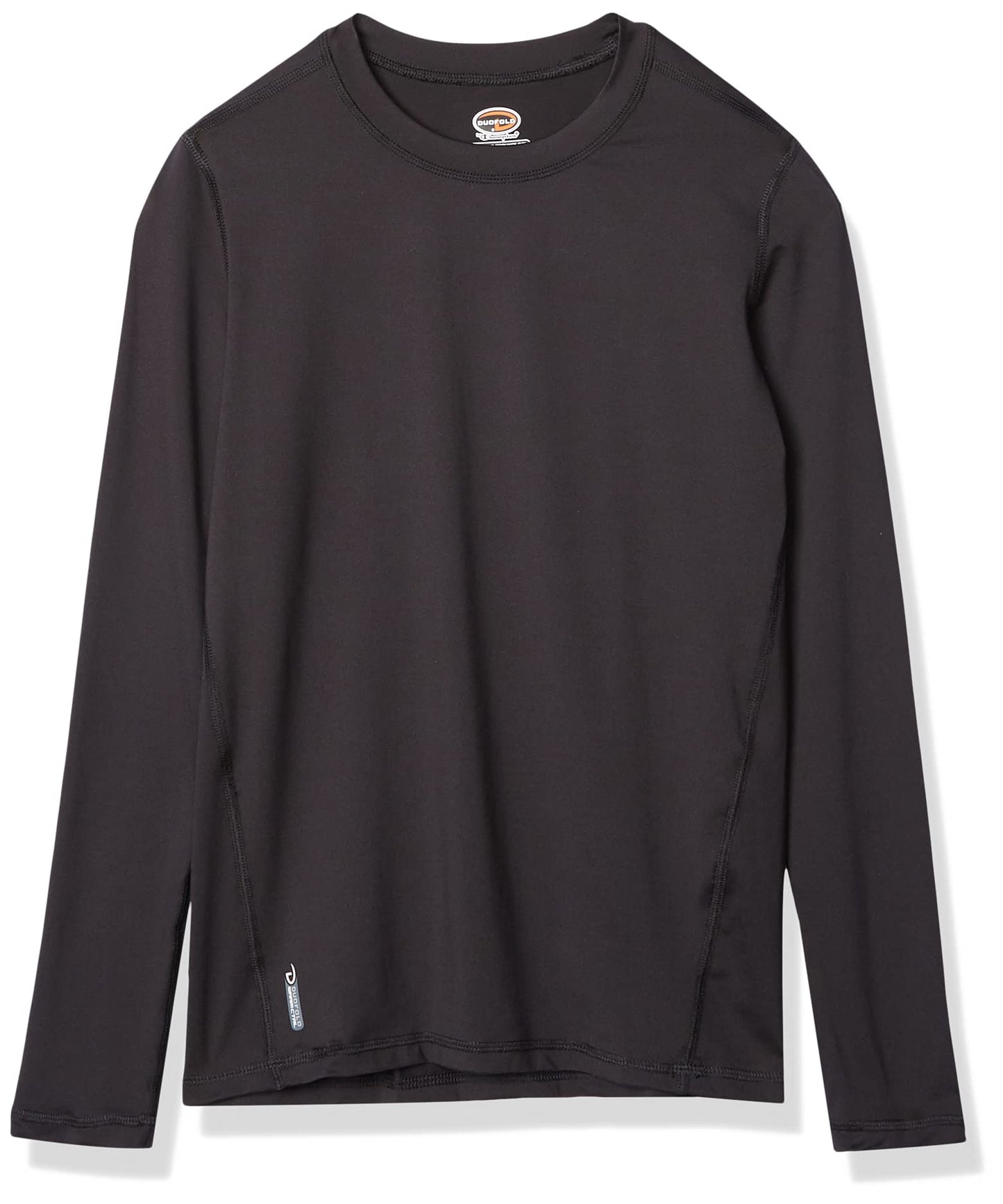 Duofold Boys' Big Flex Weight Thermal Shirt, Black, Large