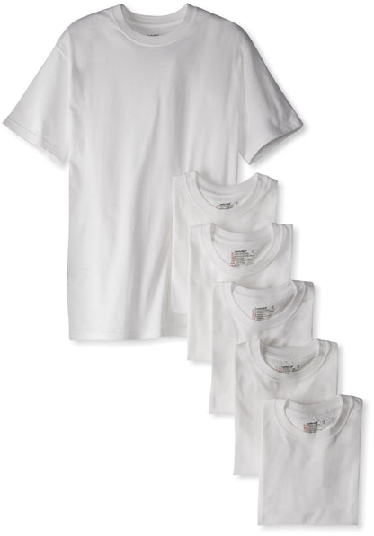 Hanes Ultimate mens Control Crew Neck - Multiple Packs Available undershirts, White 7 Pack, X-Large US
