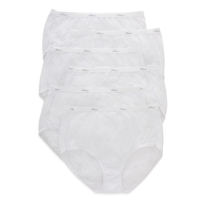 Hanes Women's Panties Pack, 100% Cotton Underwear, Moisture-Wicking Briefs Underwear, Ultra-Soft and Breathable, Tagless Multipack, Size 7