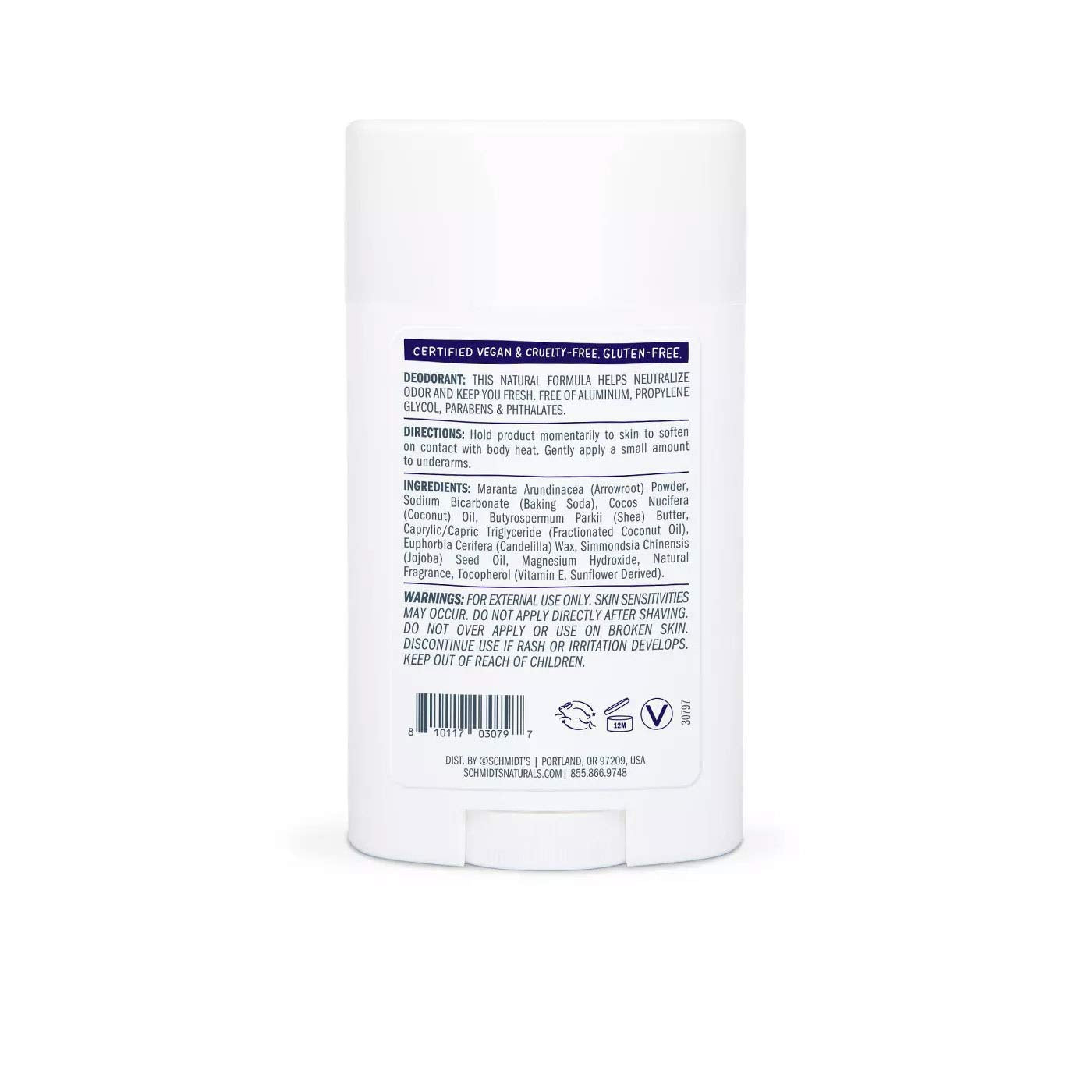 Schmidt's Moon Flower Natural Deodorant Stick 2.65 Ounce (2 Pack)