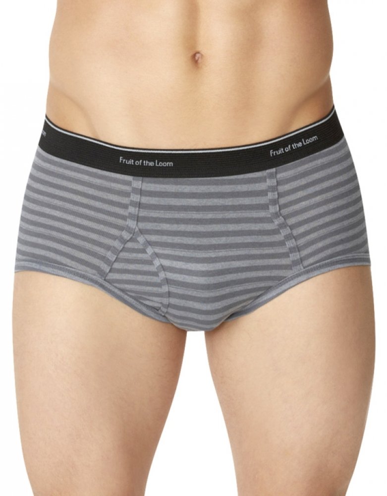 Fruit of the Loom 5pk Stripe/Solid Briefs - L