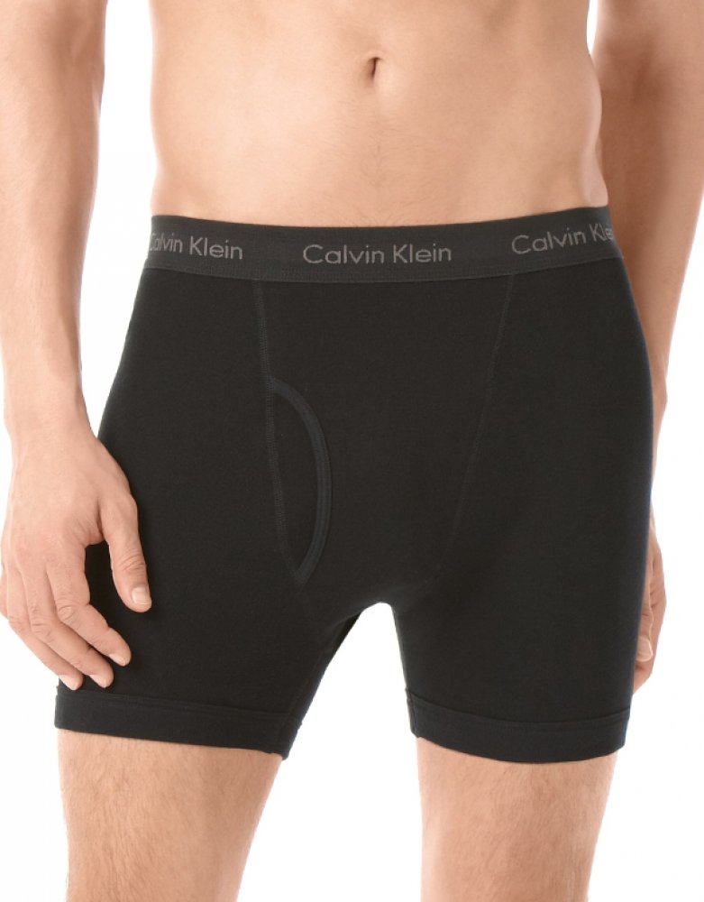 Calvin Klein Men's Underwear Cotton Classics 3 Pack Boxer Briefs, White, X-L