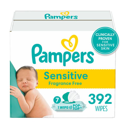pampers sensitive baby wipes 864 ct OLD
