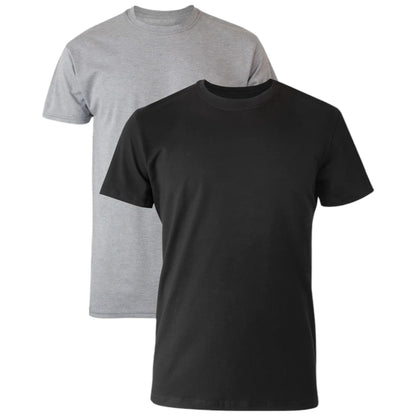 Hanes Men's 6Pack Crew Neck Tagless White Undershirts Crewneck T-Shirts, 5XL