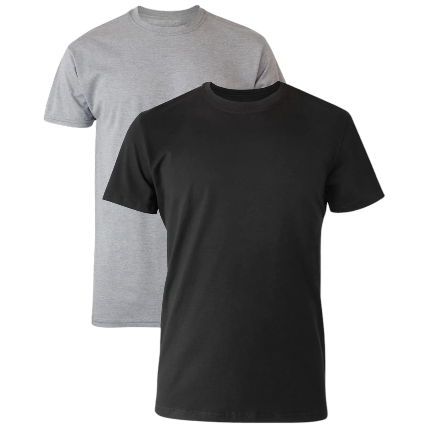 Hanes Men's 6Pack Crew Neck Tagless White Undershirts Crewneck T-Shirts, 5XL