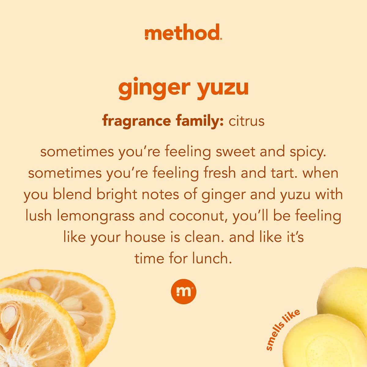 method Squirt + Mop Hard Floor Cleaner, ginger yuzu, 25 ounce, 2 pack, Packaging May Vary