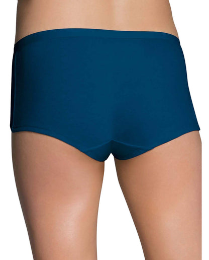 Fruit of the Loom Women's Beyondsoft Panties, Boyshort-Cotton Blend-6 Pack, 5