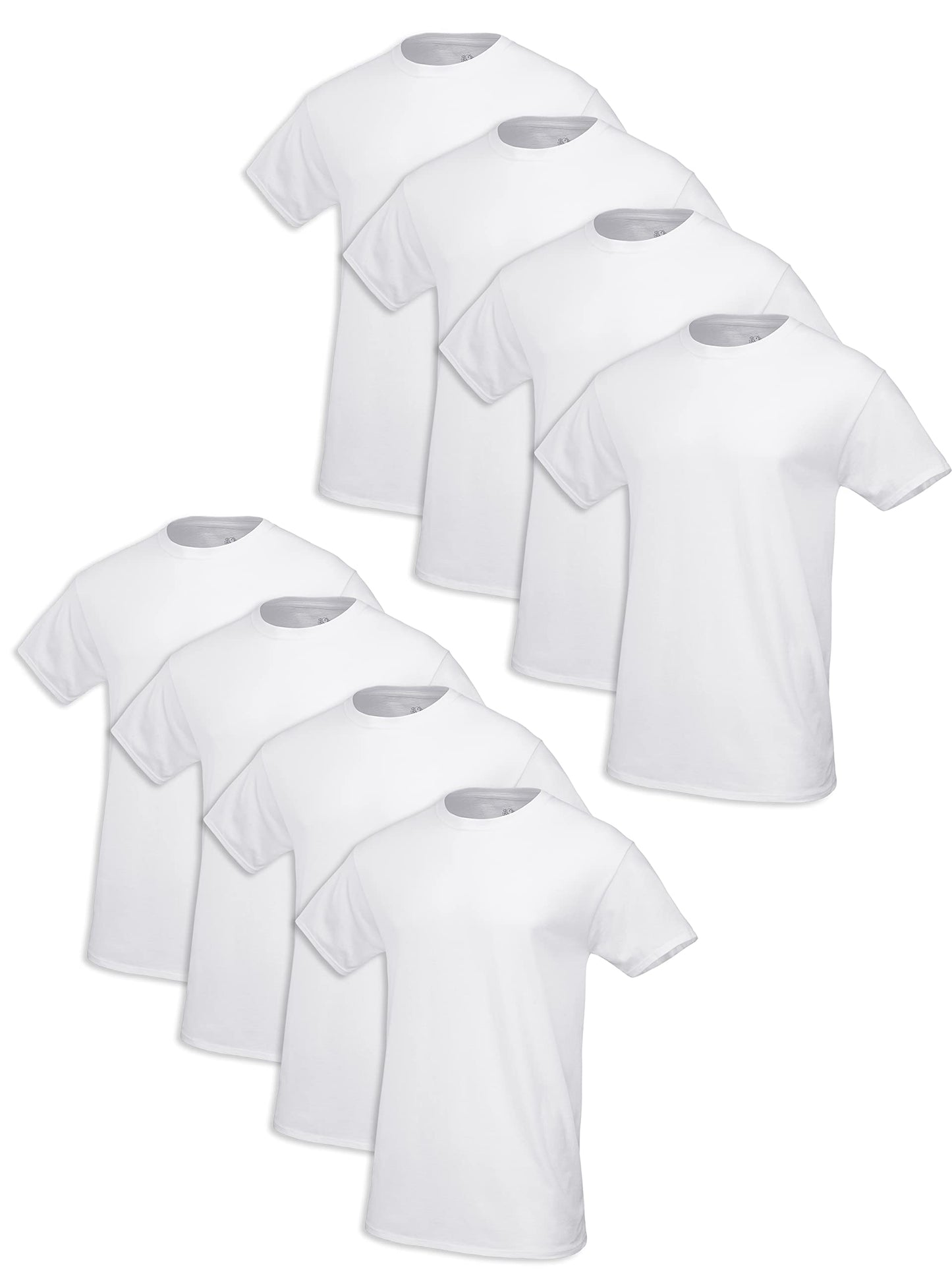 Fruit of the Loom Men's Tag-Free Cotton Undershirts, Regular-Tank-4 Pack White, X-Large