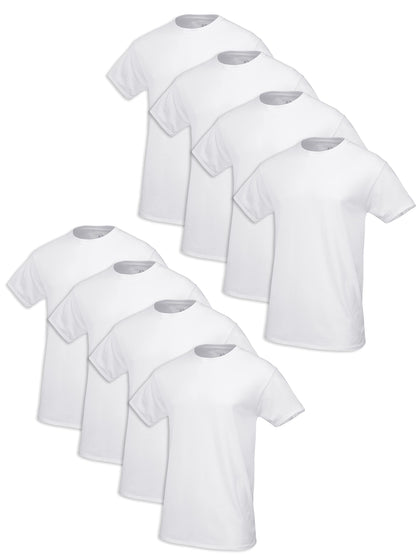 Fruit of the Loom Men's Tag-Free Cotton Undershirts, Regular-Tank-4 Pack White, X-Large