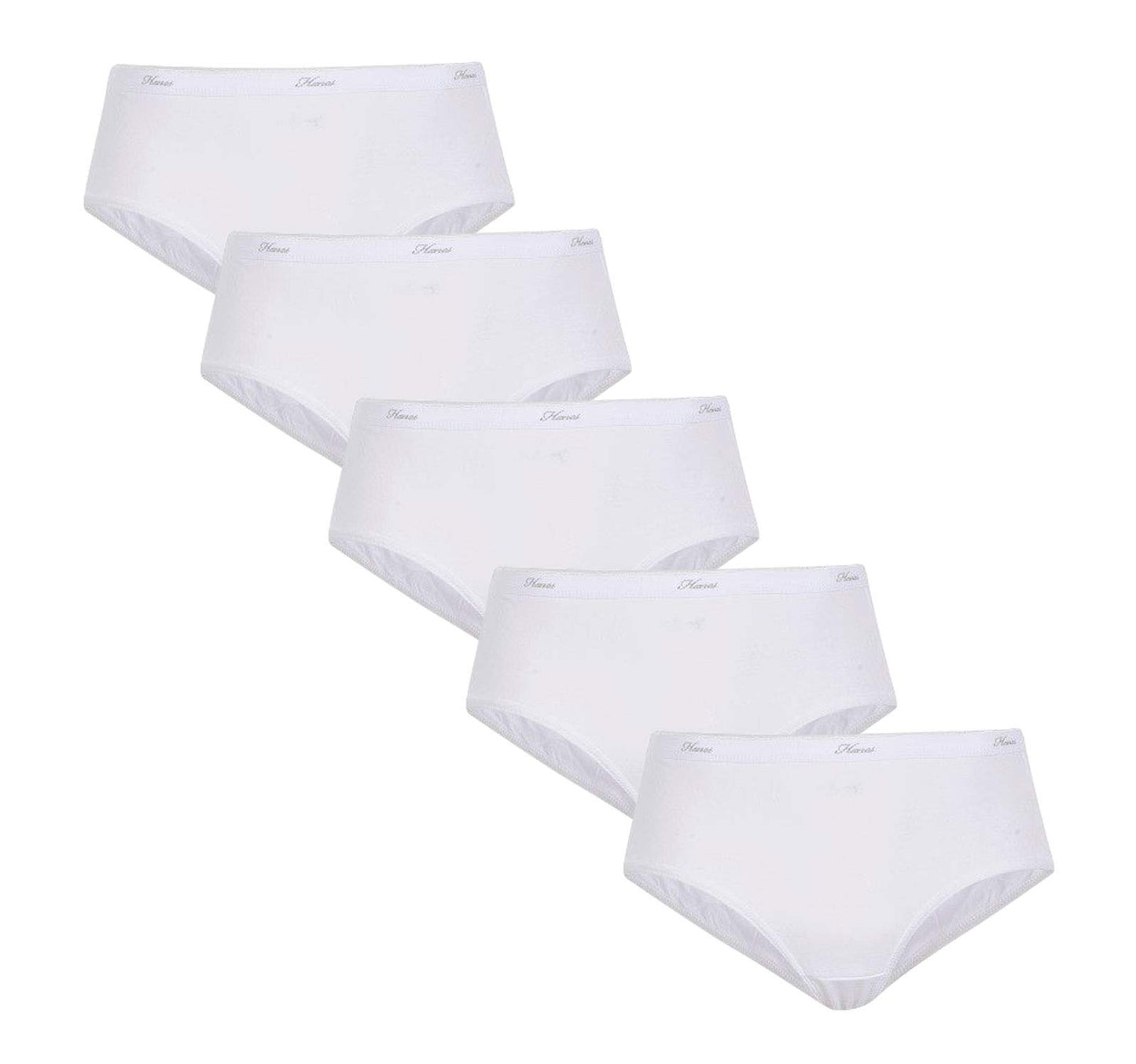 Hanes Ultimate Women's Comfort Cotton Hipster Panties 5-Pack (8, Hanes Platinum 100 Cotton White 5 Pack)