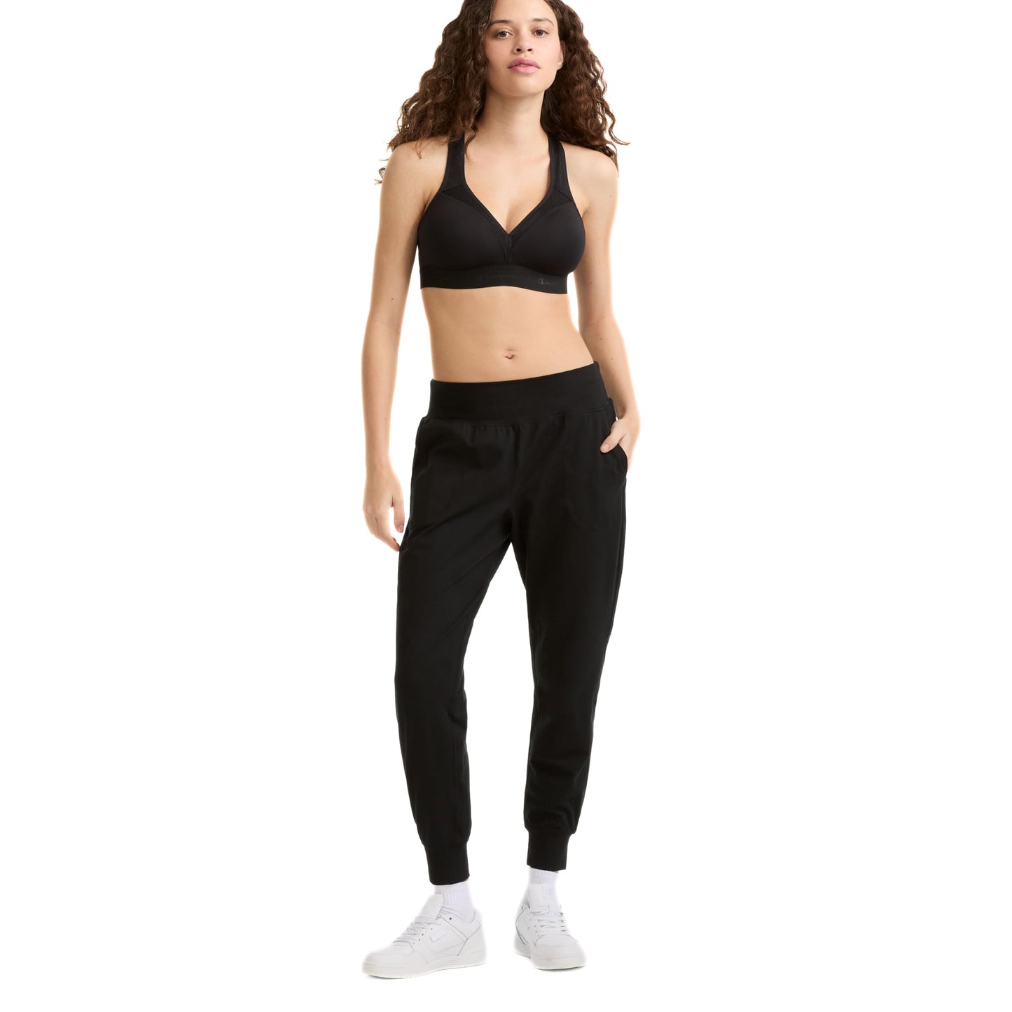 Champion womens The Curvy Sports Bra, Black, X-Large US
