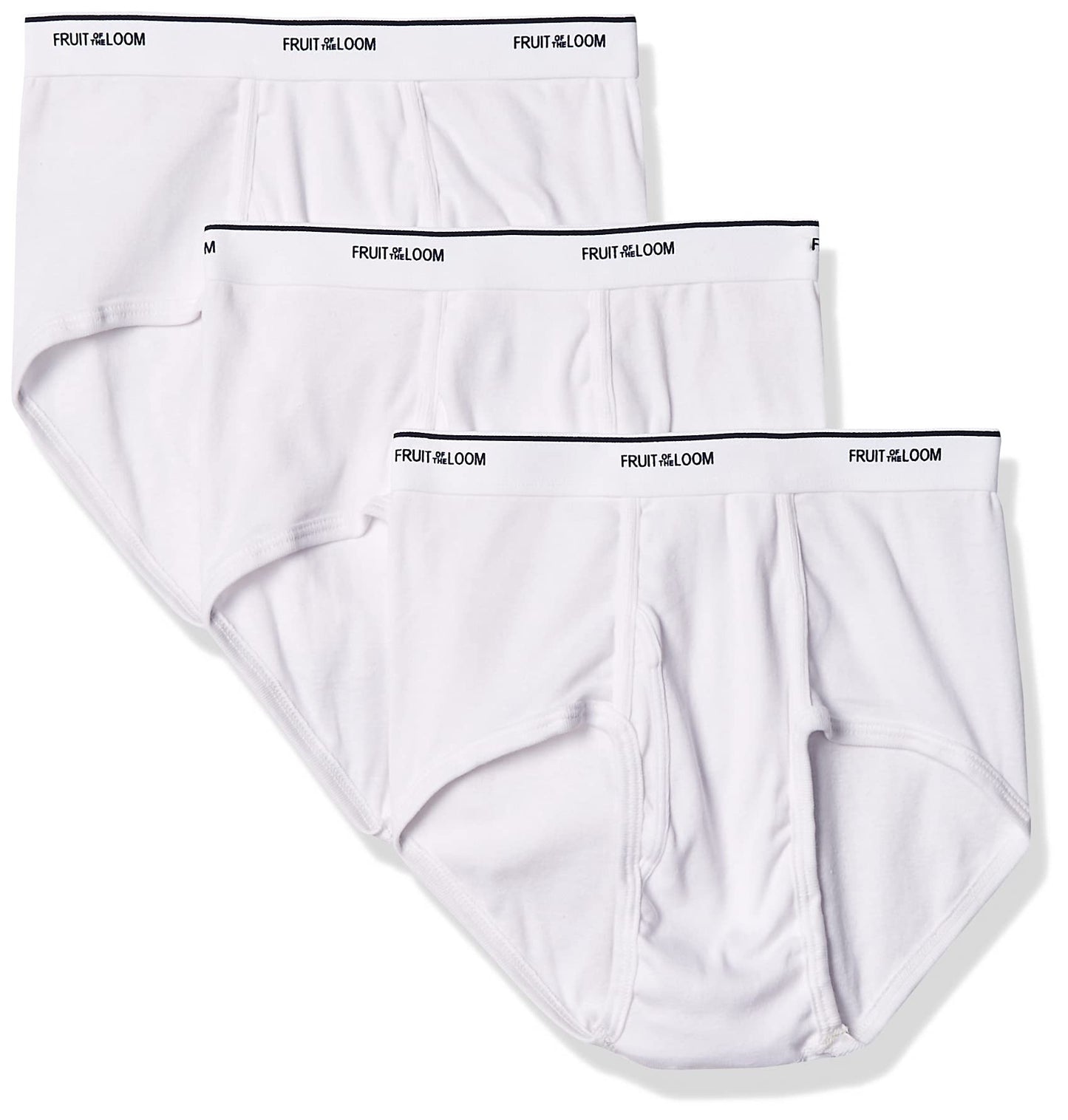 Fruit of the Loom Men's Brief White, XX-Large(Pack of 3)