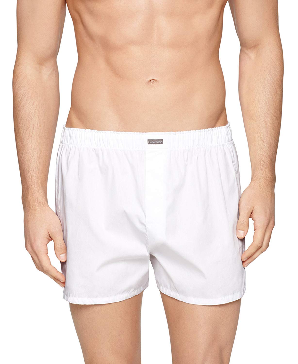 Hanes Red Label Men's 10-Pack Blue Plaid Woven Boxer (Large, White)