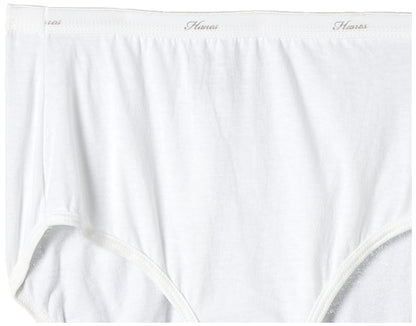 Hanes Women's Cotton Briefs 6 Pack (11, White)