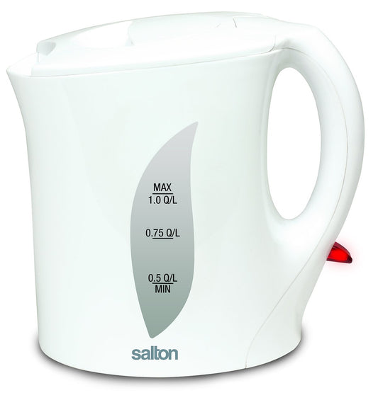 Salton JK1590 Corded Jug Kettle, 1 Liter, White