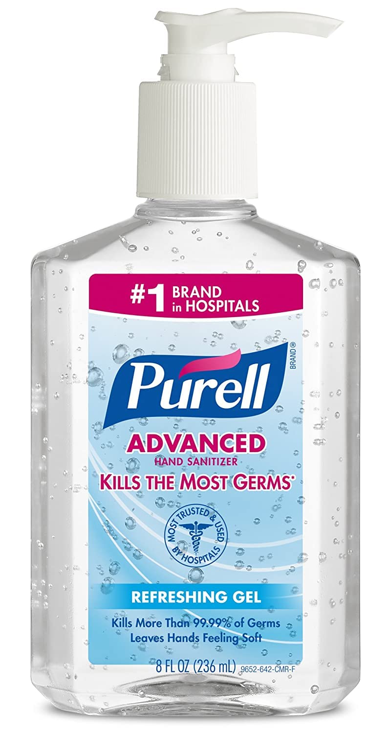 Advanced Hand Sanitizer Gel, Original, 8-oz. Pump