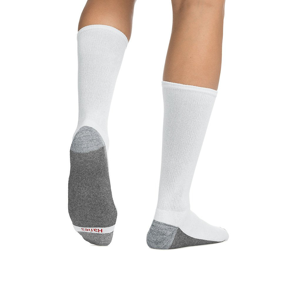 ComfortBlend Max Cushion Crew Sock (MC10/6) White, 6-12