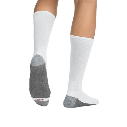 ComfortBlend Max Cushion Crew Sock (MC10/6) White, 6-12