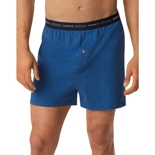 Hanes Tagless ComfortSoft Knit Boxer with Comfort Flex Waistband (548BX5) Assorted, L