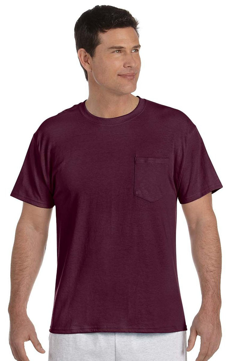 Hanes Men's 50/50 Comfort Blend Eco Smart Tee, White, XLarge
