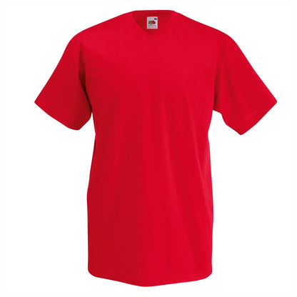 Fruit of the Loom Mens Short Sleeve V-Neck Tee White XL