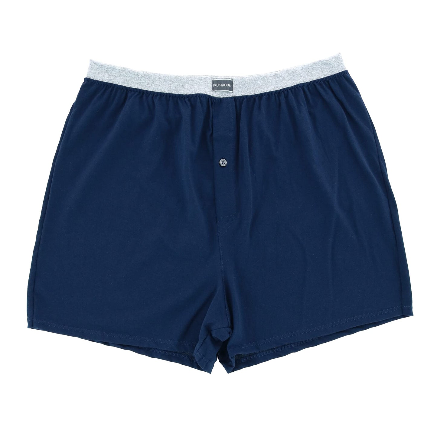 Fruit Of The Loom Mens Big Knit Boxers 4 Pack, 2XL, Assorted