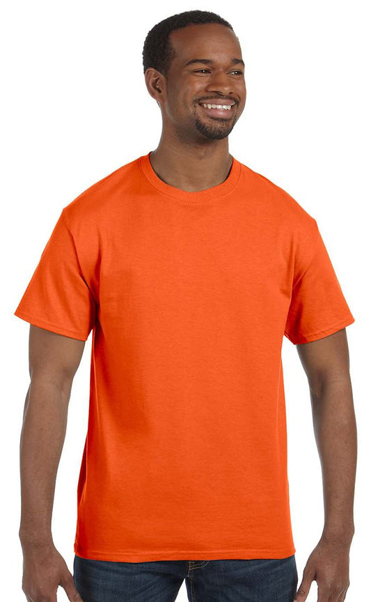 Jerzees Dri-Power Mens Active T-Shirt Small Safety Orange