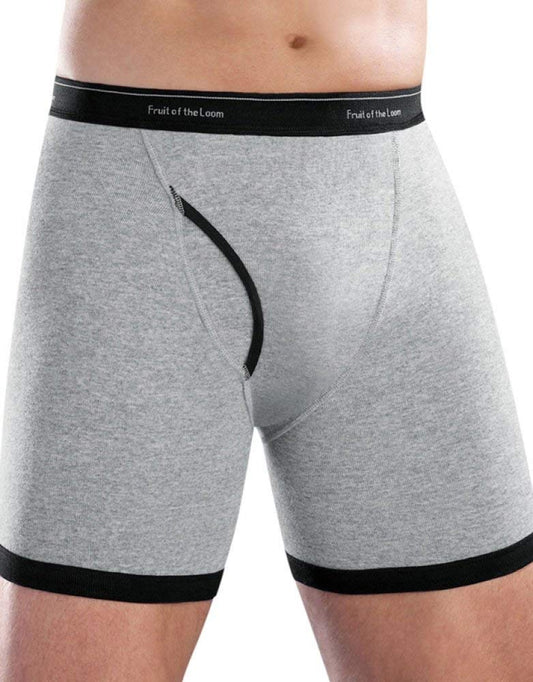 Fruit of the Loom 4-Pack Ringer Boxer Brief 4rel01c (Large)